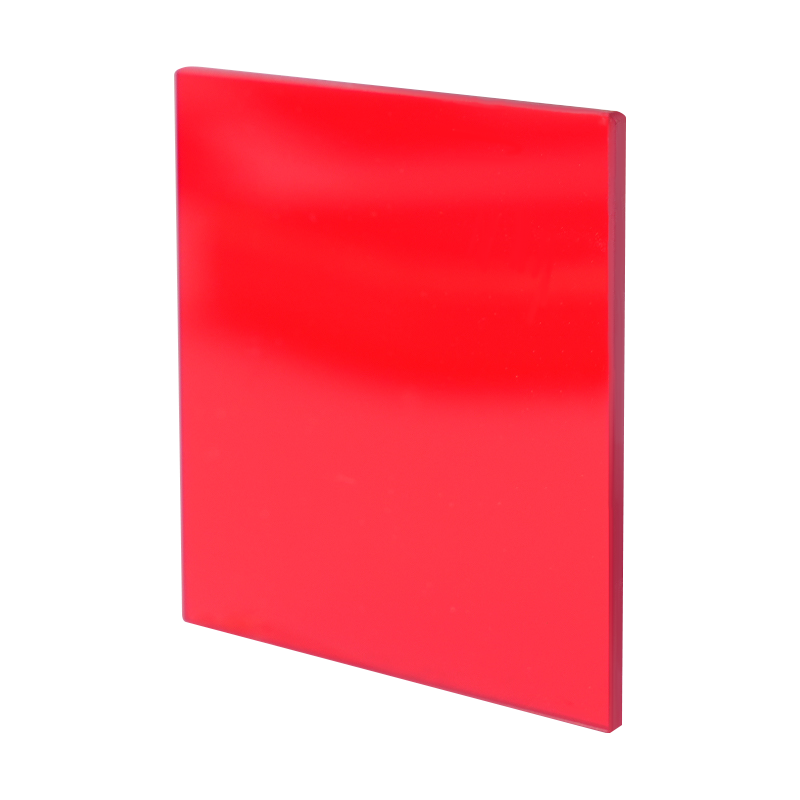 Rood Geslepen glasfilter