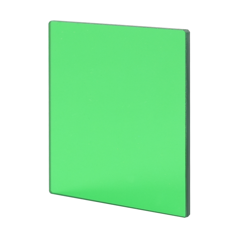 Groen optisch filterglas